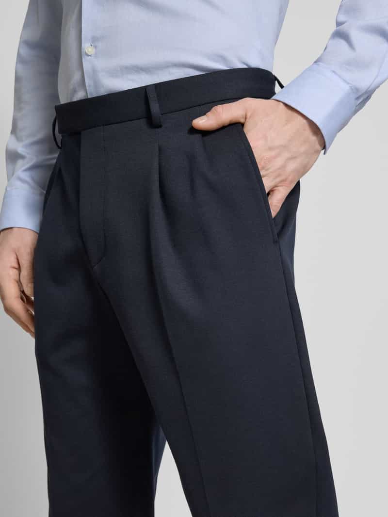 CINQUE Tapered fit pantalon met bandplooien model 'Servo'