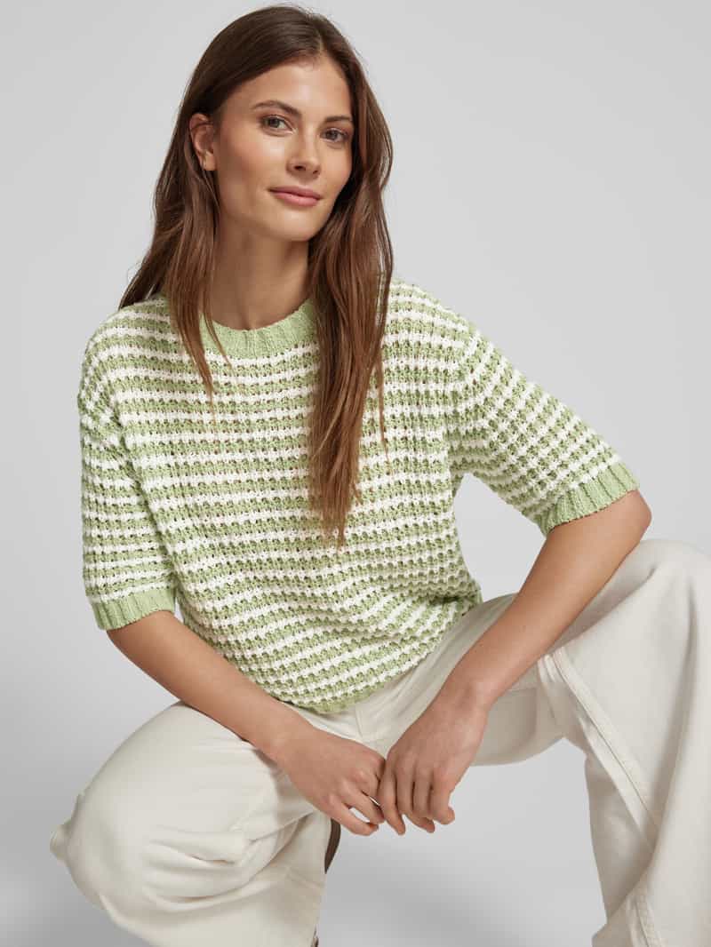 Opus Gebreide pullover met ribboorden model 'Palvadora'