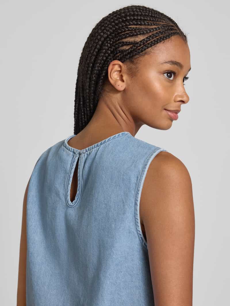Pieces Relaxed fit jeanstop van puur katoen model 'FLORA'