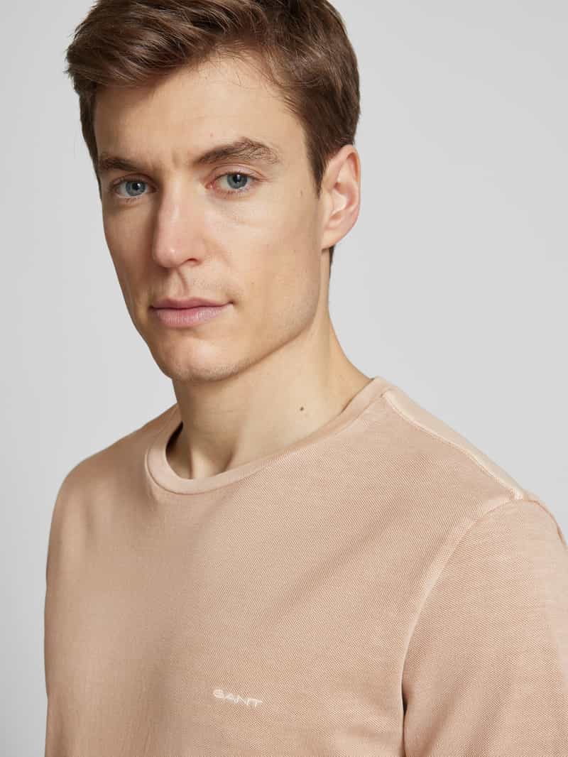 Gant T-shirt met labelstitching
