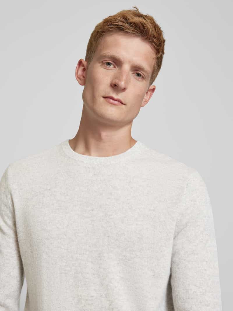 Matinique Kasjmier pullover met ronde hals model 'mordy'
