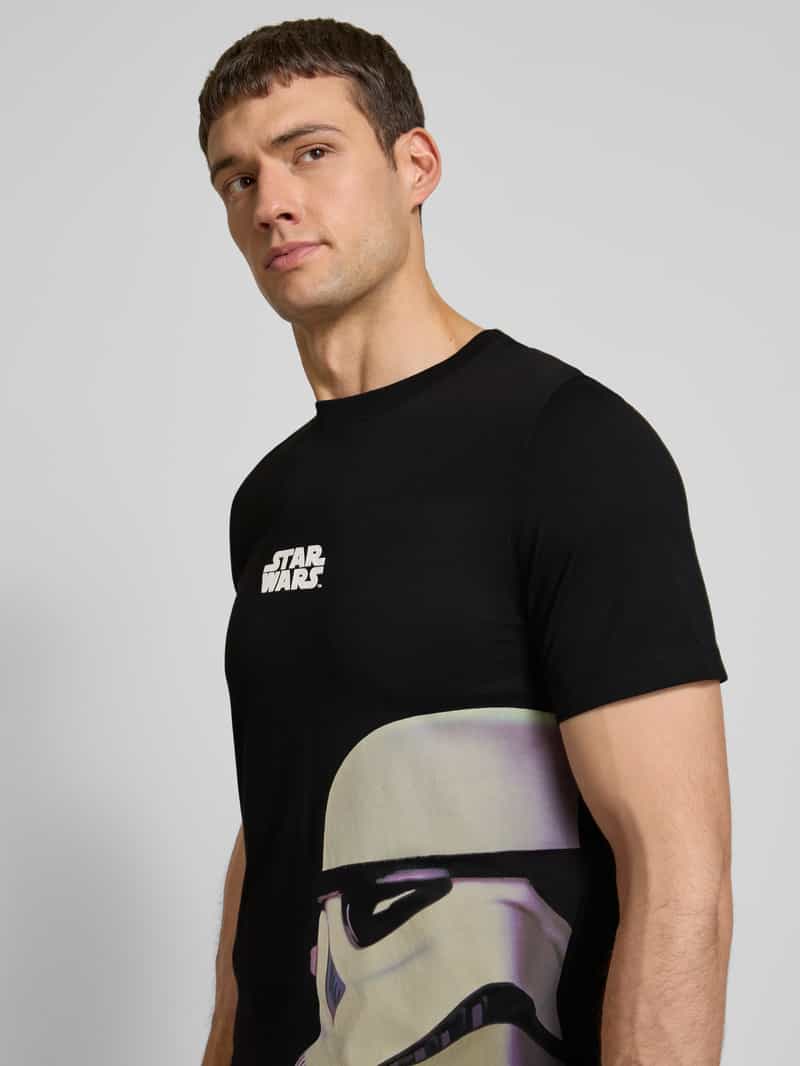 s.Oliver RED LABEL Regular fit T-shirt van katoen met Starwars -print