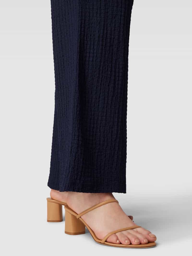 Christian Berg Woman Flared fit stoffen broek met structuurmotief