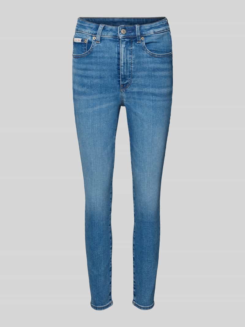 Calvin Klein Jeans Skinny fit jeans met labeldetail