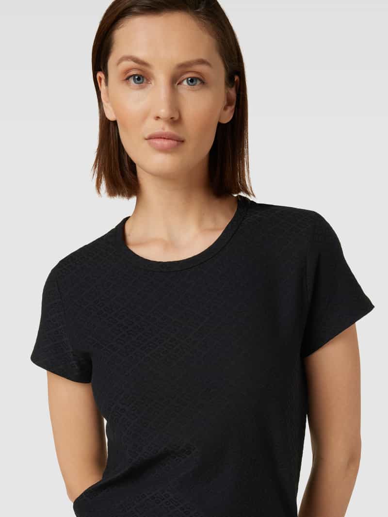 Boss T-shirt met structuurmotief model 'Eventsy'