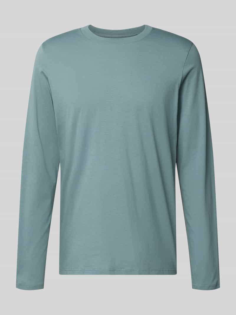 Schiesser Shirt met lange mouwen en geribde ronde hals