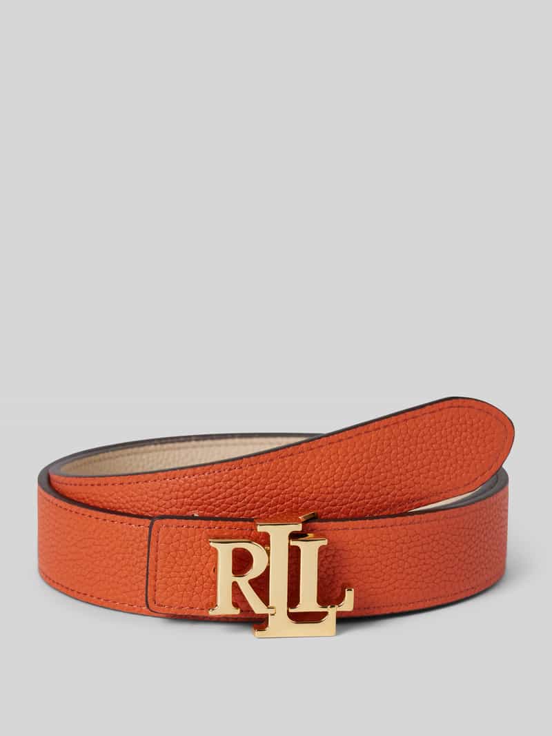 Lauren Ralph Lauren Aan twee kanten draagbare riem van runderleer