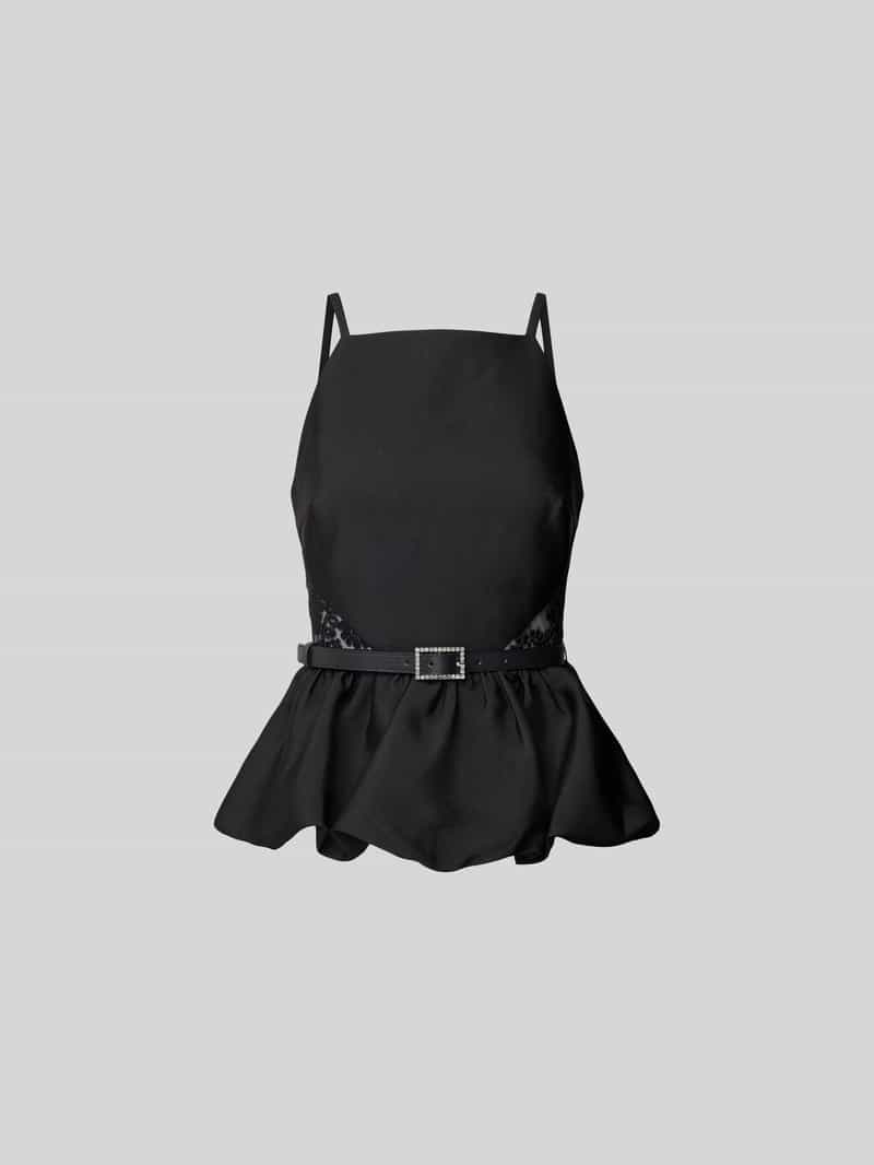 Blousetop met tailleriem