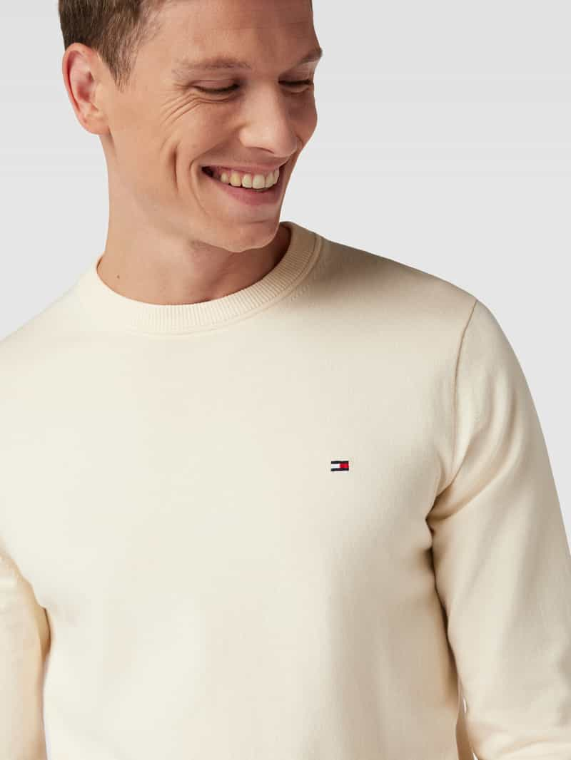 Tommy Hilfiger Gebreide pullover met labelstitching