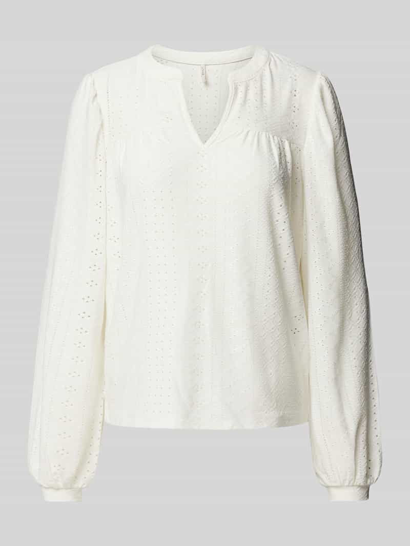Only Blouse met ajourpatroon model 'SANDRA'