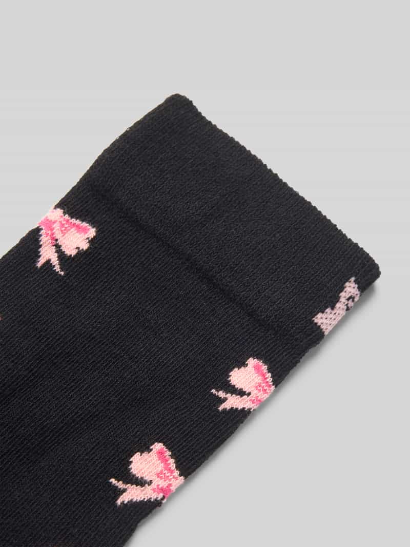 Happy Socks Sokken met motiefstitching model 'Bow'