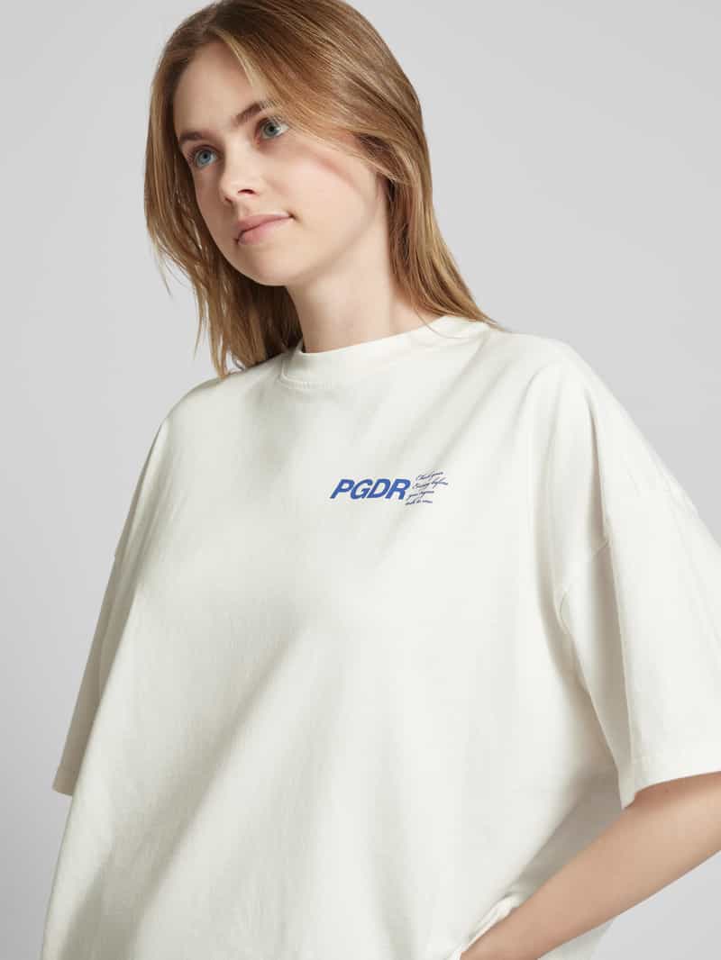 Pegador Oversized T-shirt met label- en statementprint model 'HABANA'