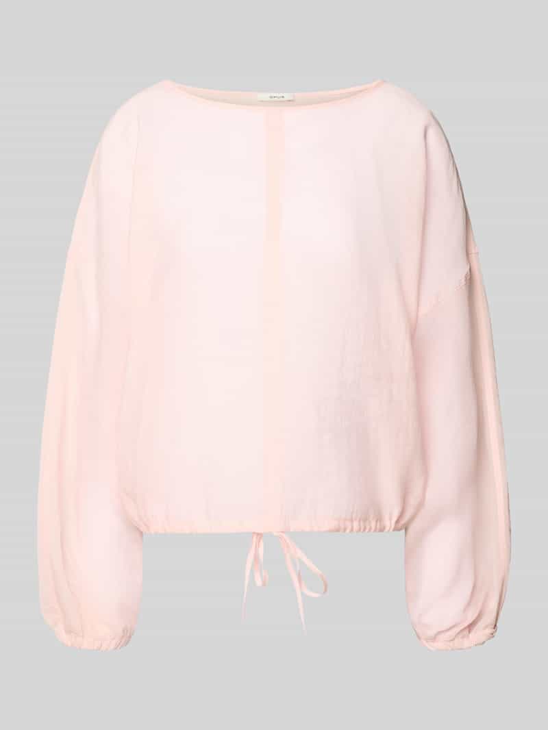 Blouse met overlappende schouders model 'Filla'