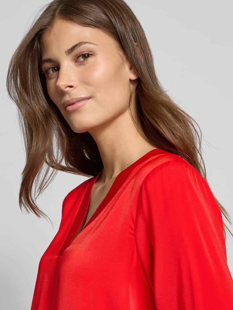 comma Regular fit blouse met V-hals