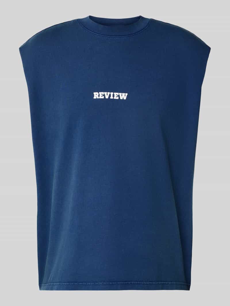 REVIEW Tanktop met labelprint