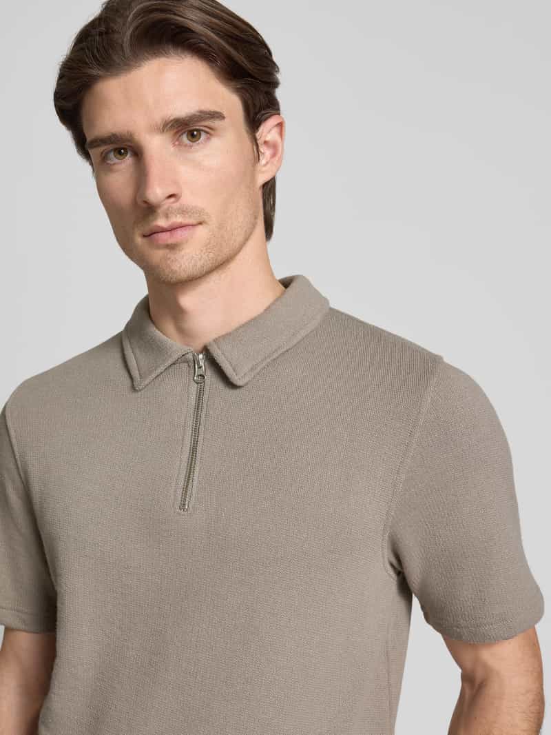 Samsøe Regular fit poloshirt met ritssluiting model 'OLLI'