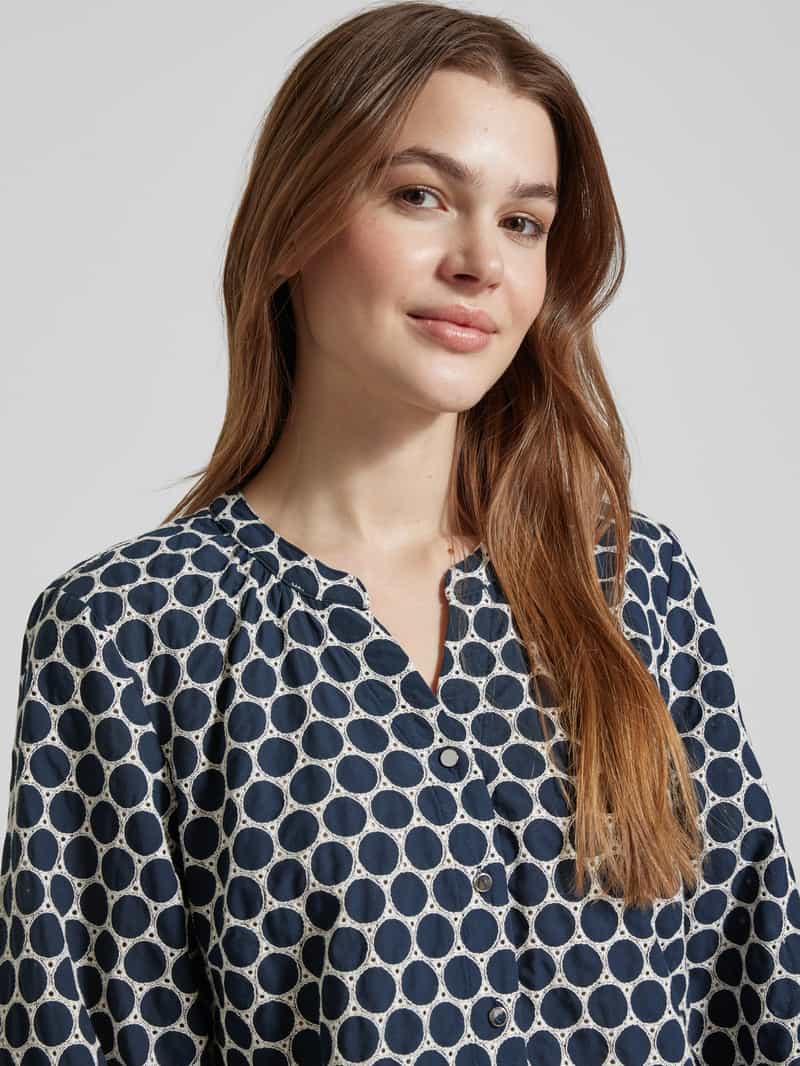 BRAX Regular fit blouse met V-hals model 'STYLE.Velia'