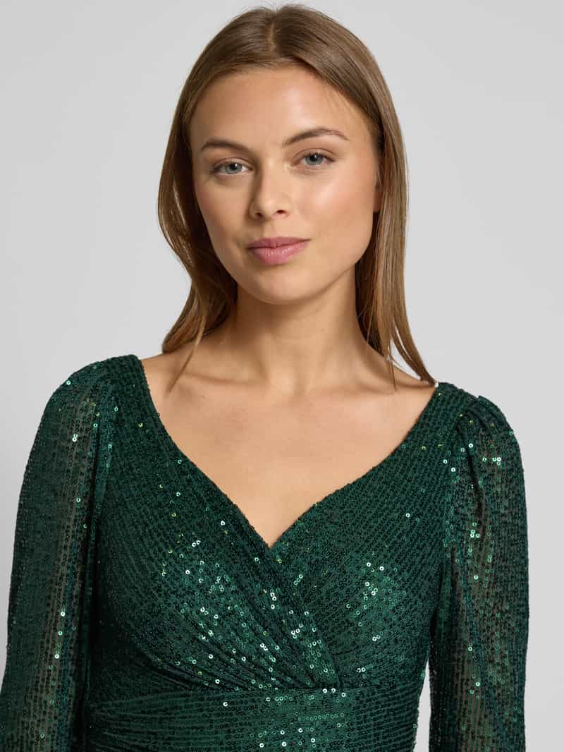 TROYDEN COLLECTION Avondjurk met V-hals