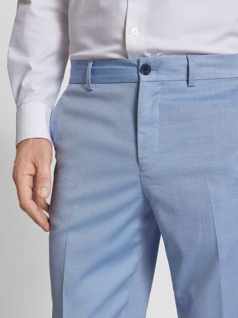 Selected Homme Slim fit pantalon met knoop- en ritssluiting