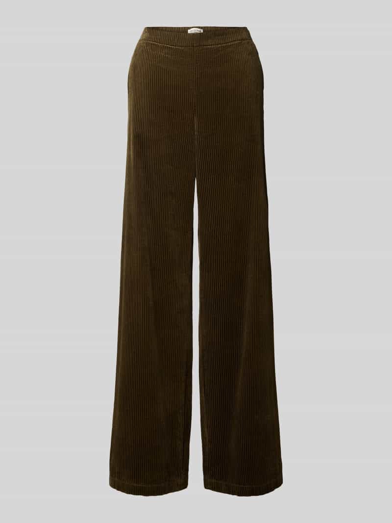 Marc O'Polo Wide leg corduroy broek van puur katoen