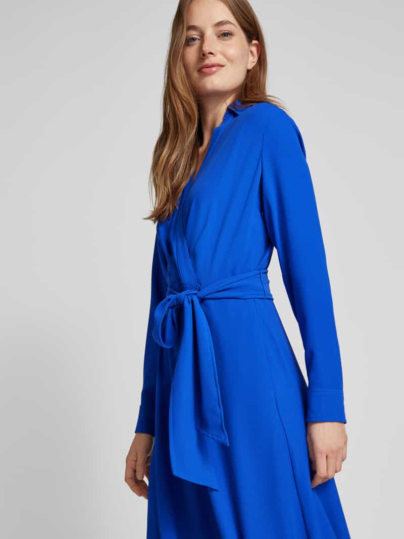 Lauren Ralph Lauren Midi-jurk met V-hals model 'ROWELLA'