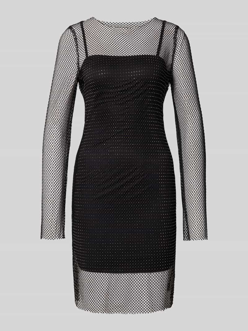 Only Nauwsluitende vrijetijdsjurk in mesh look model 'TORVI'