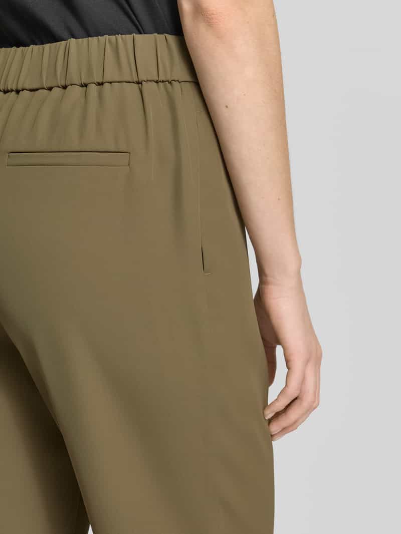 Jake*s Collection Tapered fit stoffen broek met bandplooien