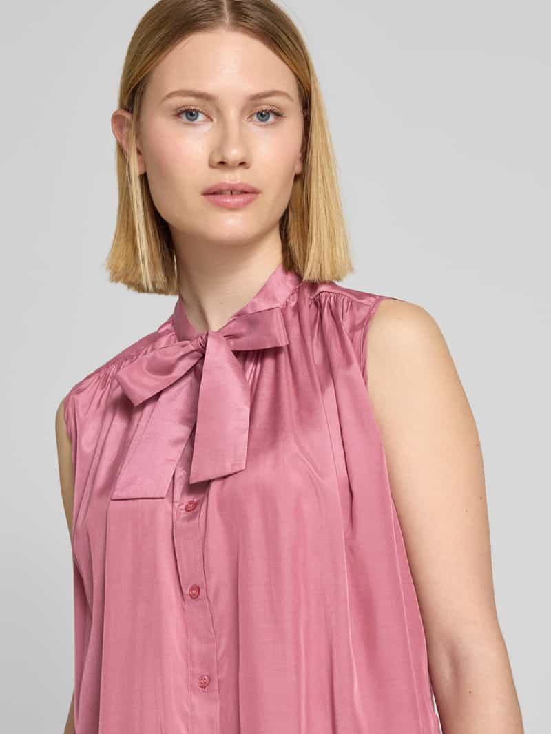 Christian Berg Woman Selection Blousetop met strik en knoopsluiting