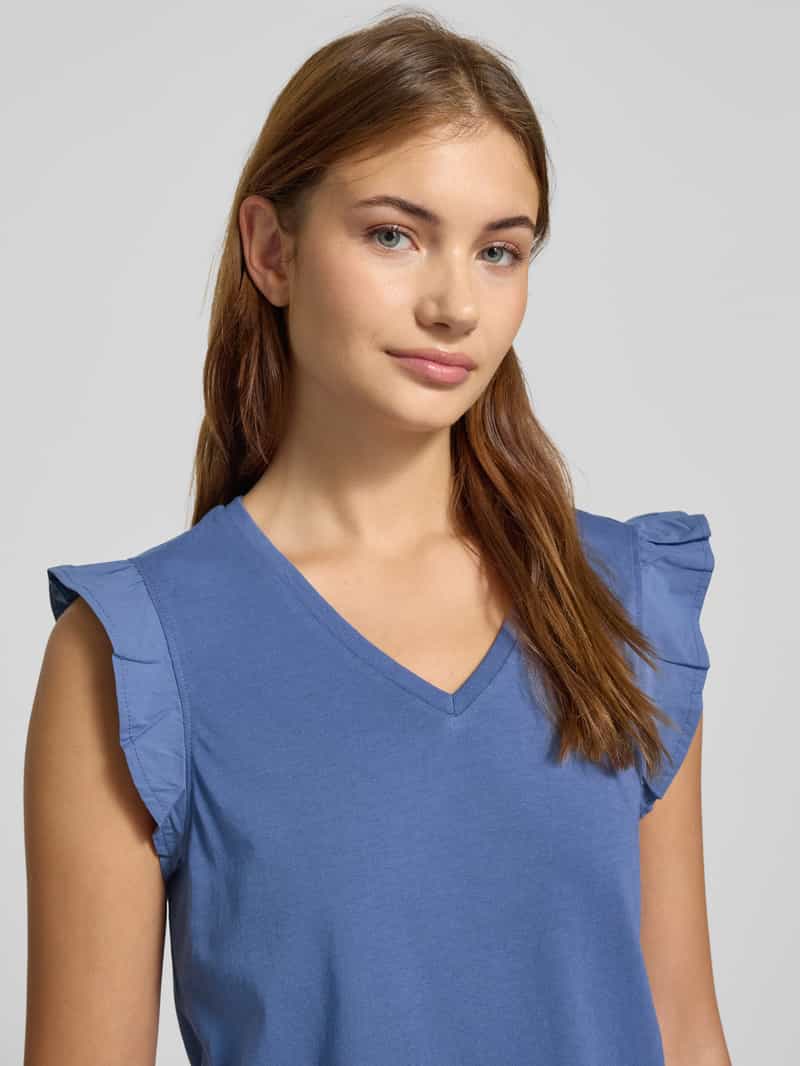 Marc O'Polo DENIM Tanktop met volantmouwen