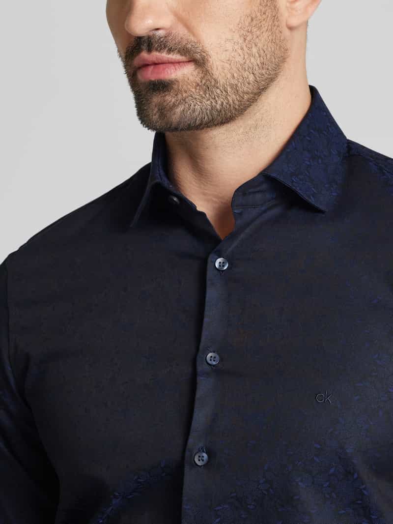 CK Calvin Klein Slim fit zakelijk overhemd met knoopsluiting model 'Bari'