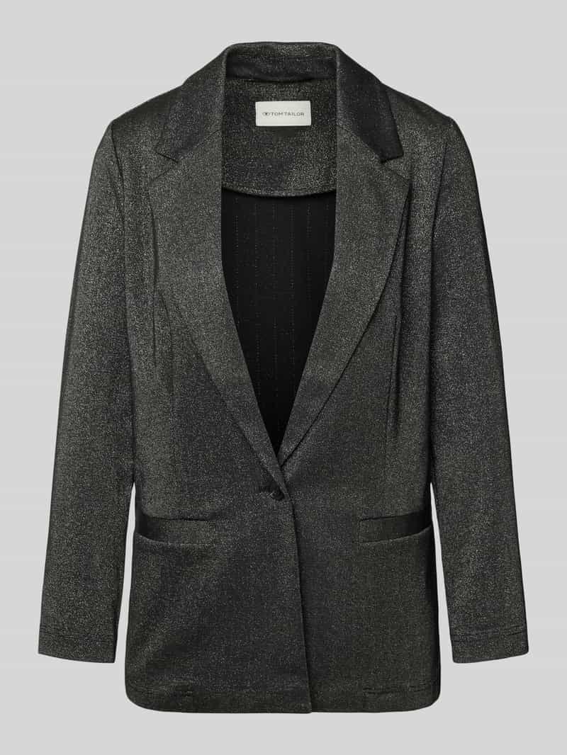 Tom Tailor Regular fit lange blazer met katoen