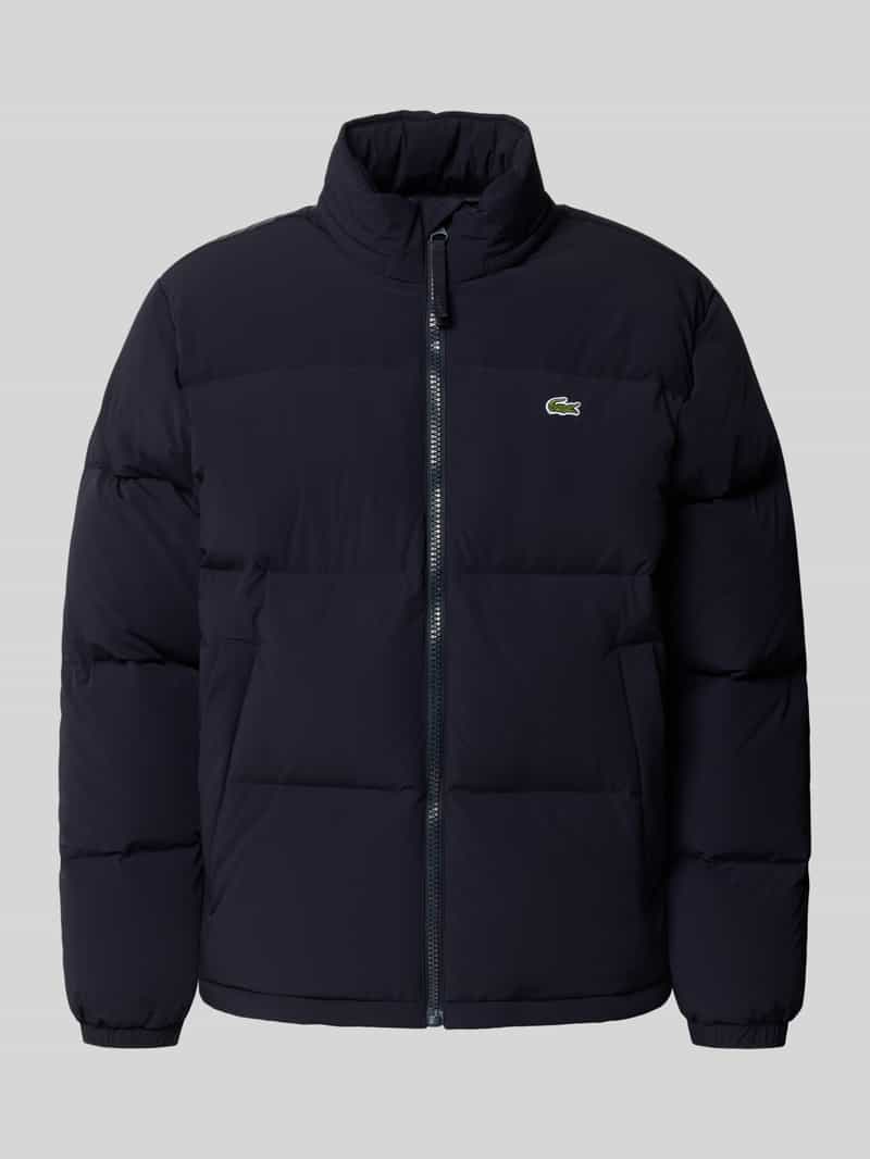 Lacoste Regular fit donsjack met opstaande kraag en geïntegreerde capuchon