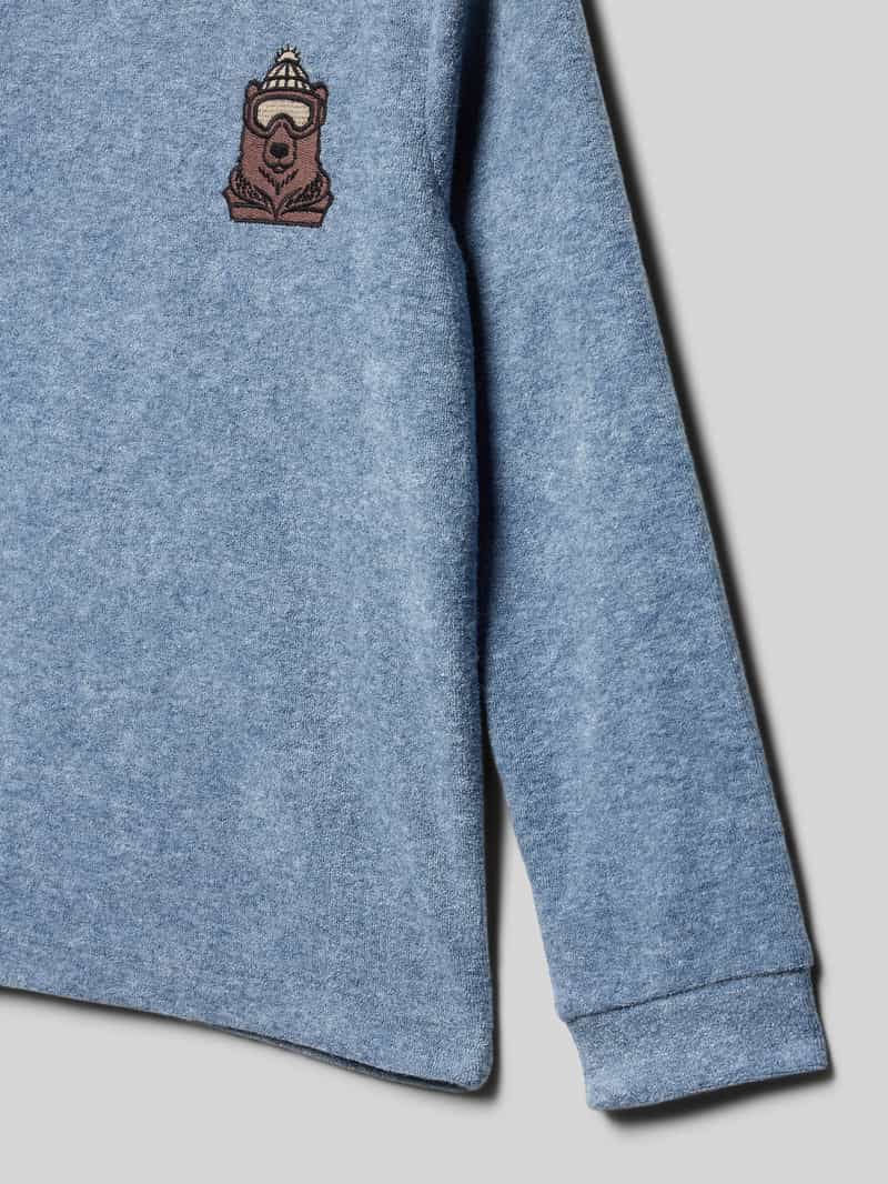 s.Oliver RED LABEL Regular fit shirt met lange mouwen en geborduurd motief