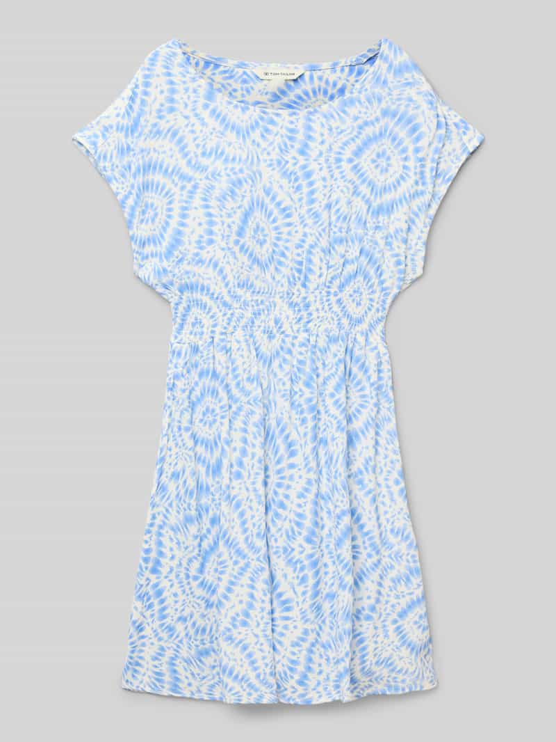 Tom Tailor Getailleerde mini-jurk met all-over motief