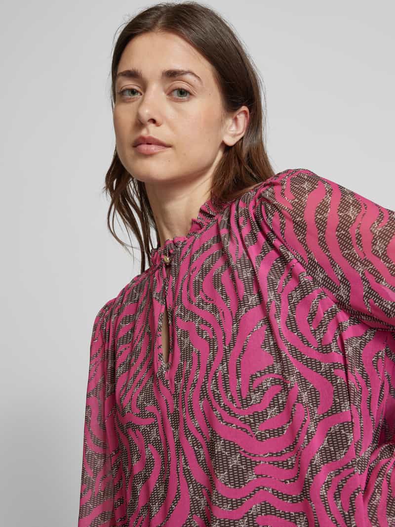 Joop! Knielange jurk met all-over motief
