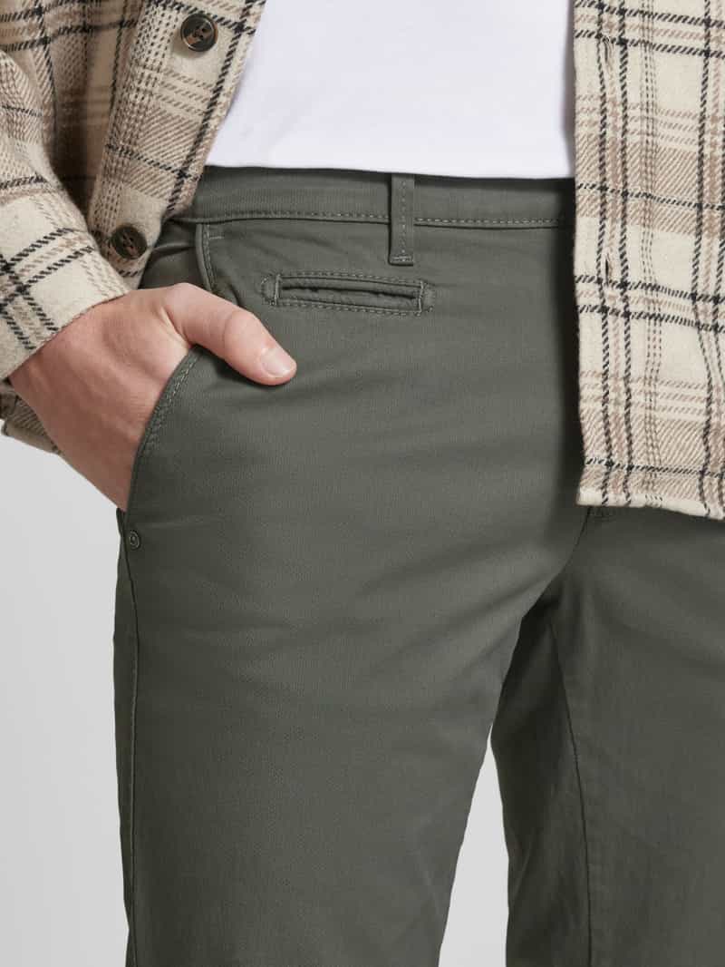 BRAX Regular fit chino met paspelzak model 'FABIO'