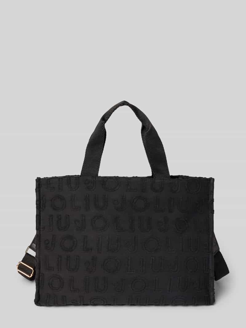 Liu Jo White Tote bag met structuurmotief met label model 'PLAIN'