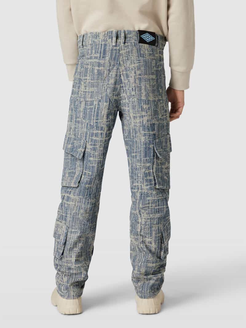 Cargobroek met structuurmotief, model 'ENTITY' Divention