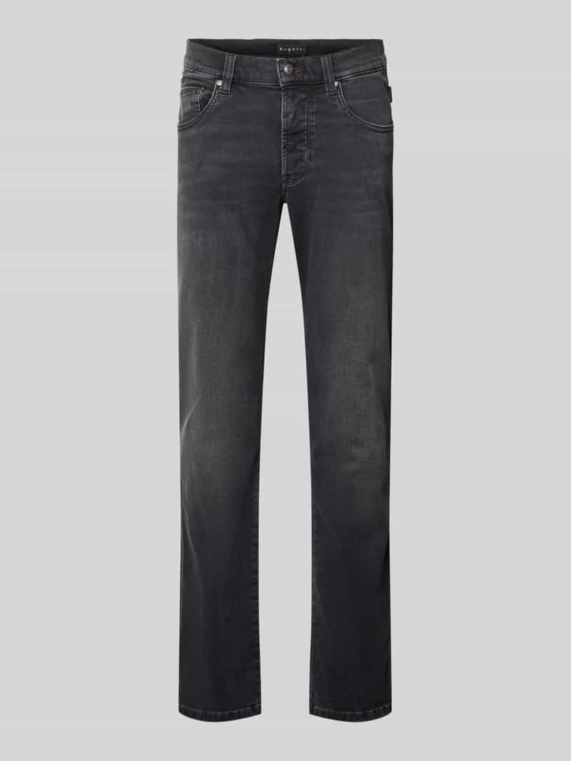 bugatti Regular Fit Jeans im 5-Pocket-Design in Mittelgrau, Größe 36/30 21133953630