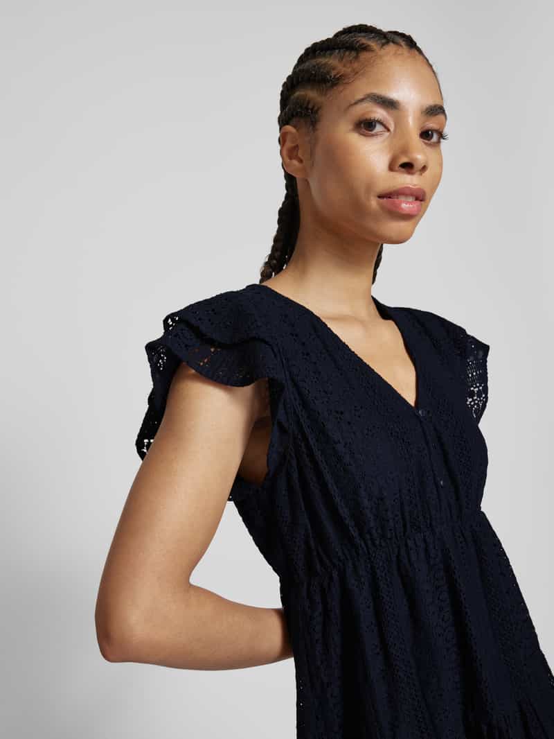 Only Mini-jurk met gehaakt kant model 'HELENA'