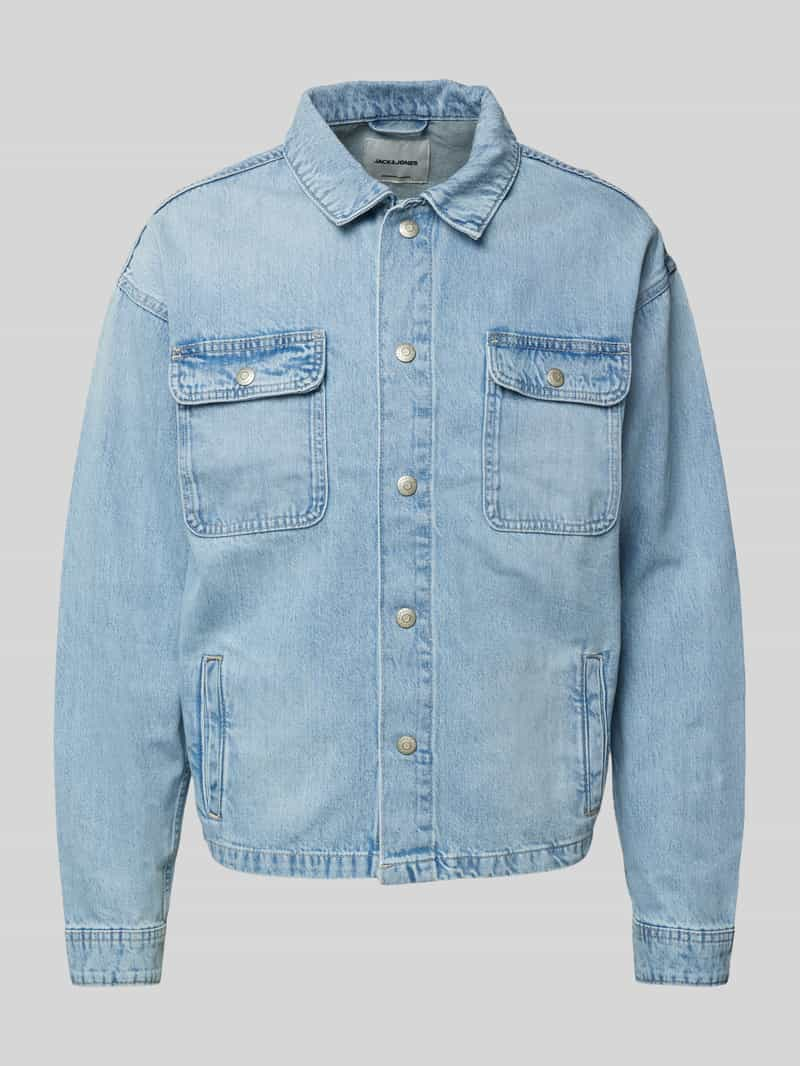 jack & jones Jeansjack met knoopsluiting model 'CHASE'