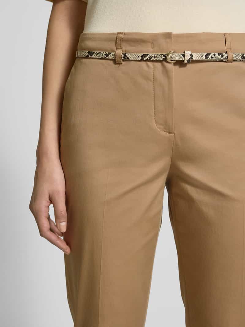 Christian Berg Woman Stoffen broek met verkorte pasvorm