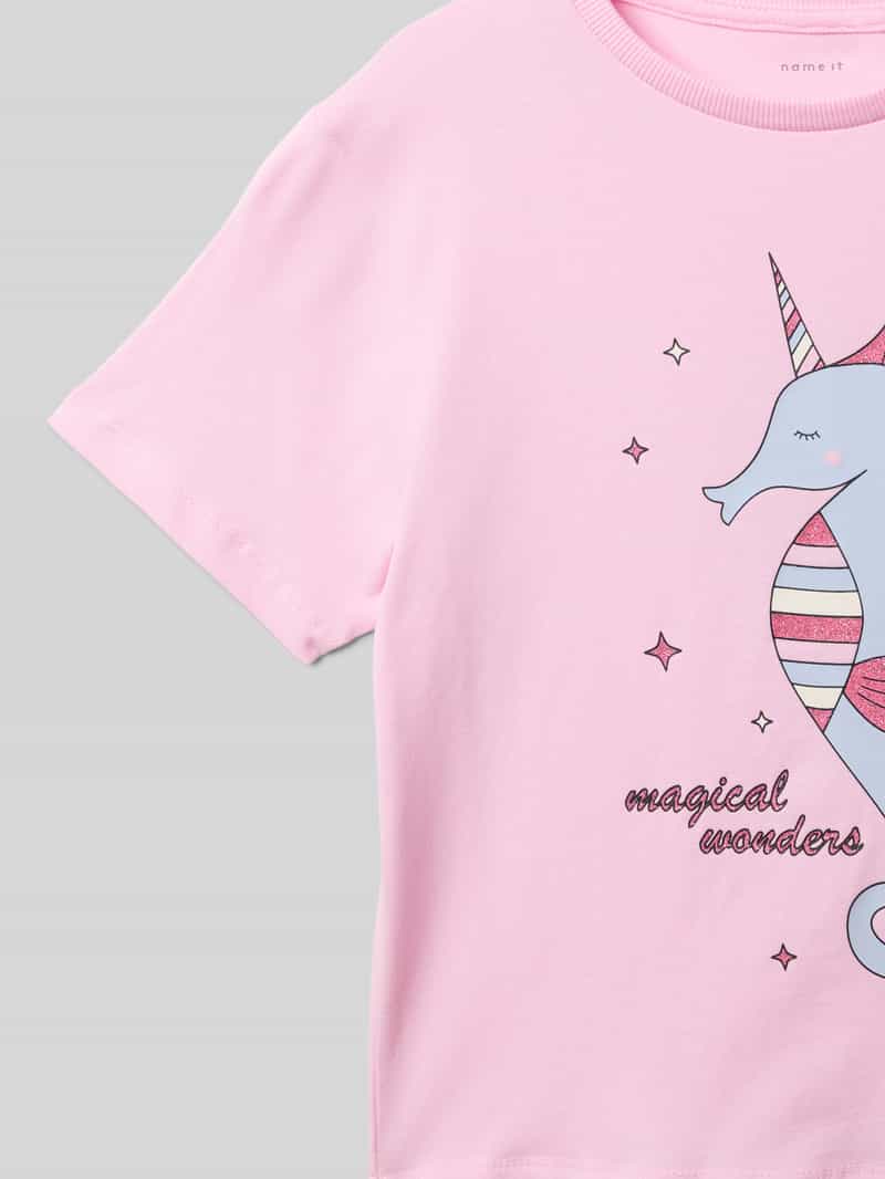 name it T-shirt met motiefprint