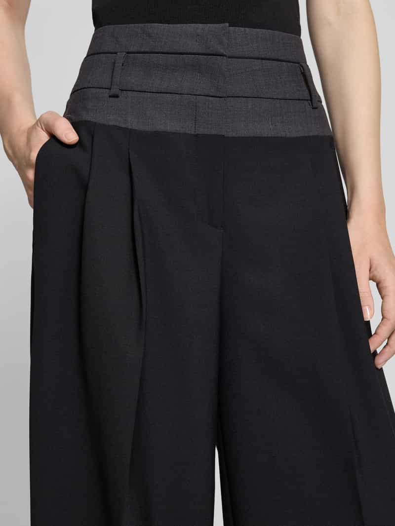 CAMBIO Stoffen broek met achterzakken model 'EVELIN'