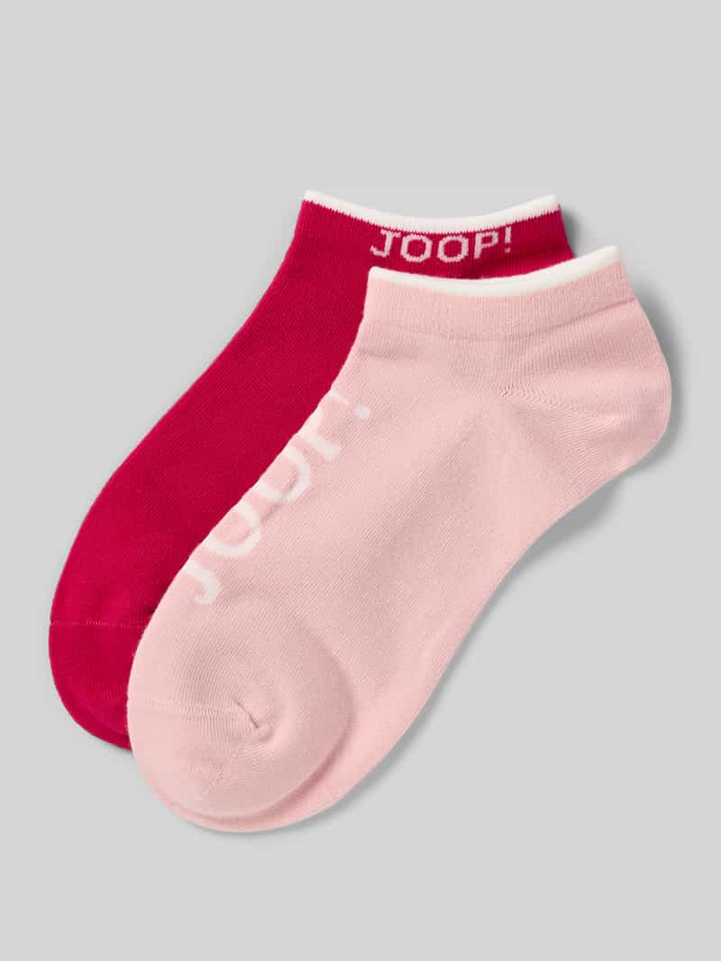 JOOP! Collection Sneakersokken in een set van 2 paar met logodetails