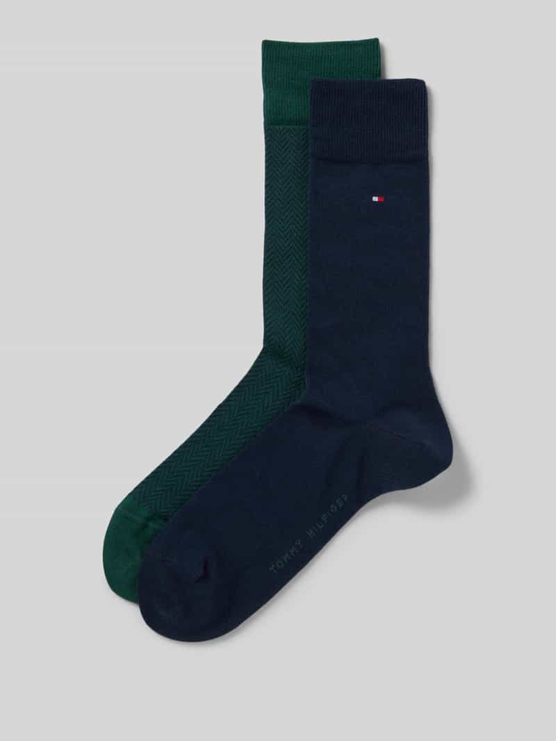Tommy Hilfiger Kousen van katoenmix per 2 paar