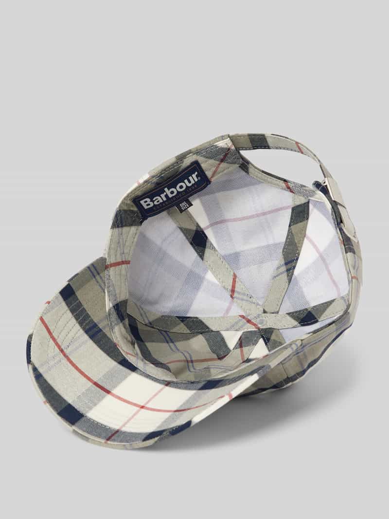 Barbour Baseballpet met labelstitching model 'Tartan'