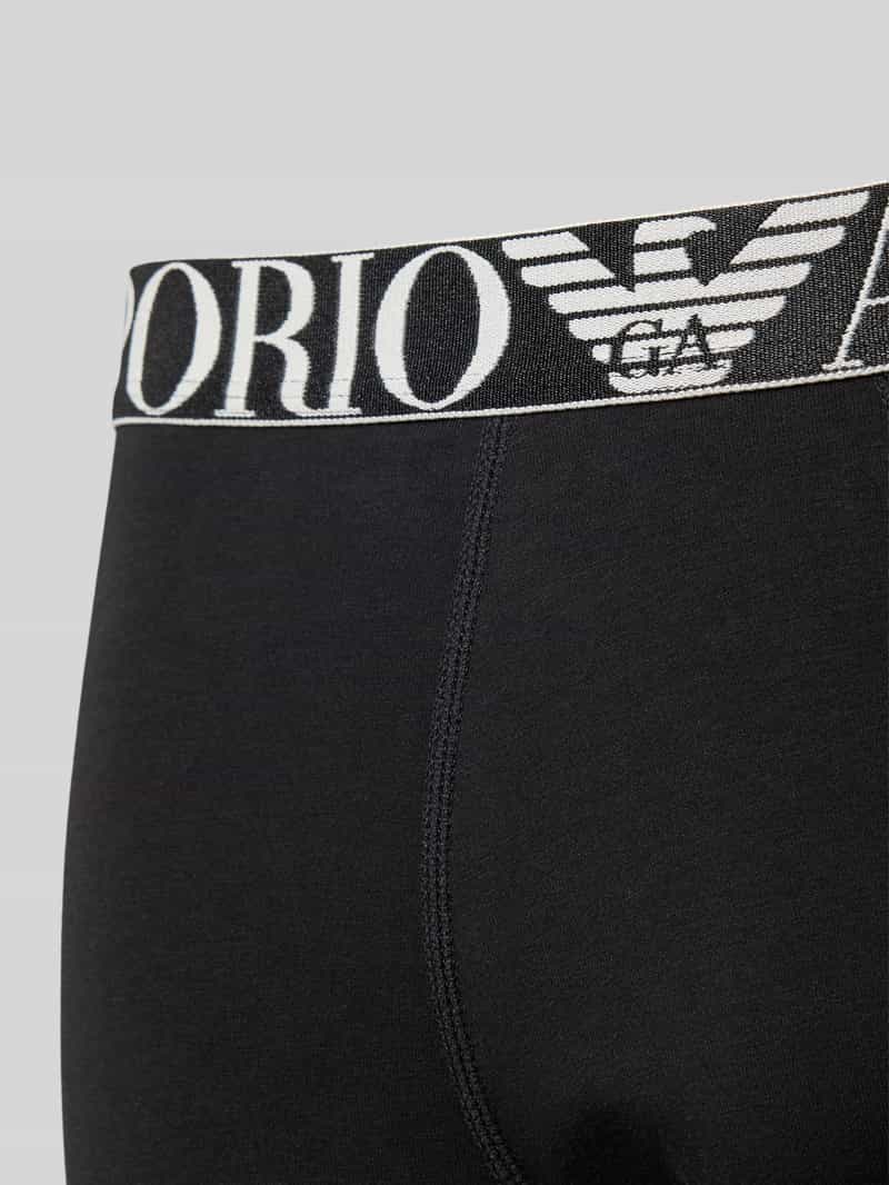 Emporio Armani Boxershort met logo in band in een set van 3 stuks