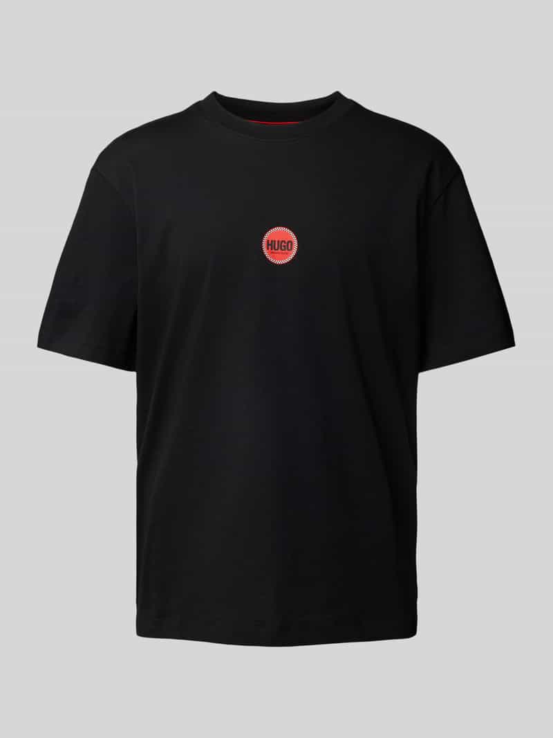 HUGO T-shirt met labelprint model 'Derdcho'