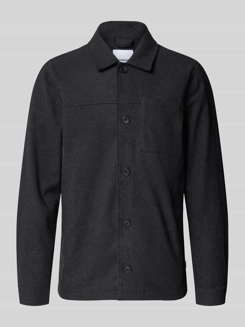 lindbergh Relaxed fit overhemdjack met borstzak